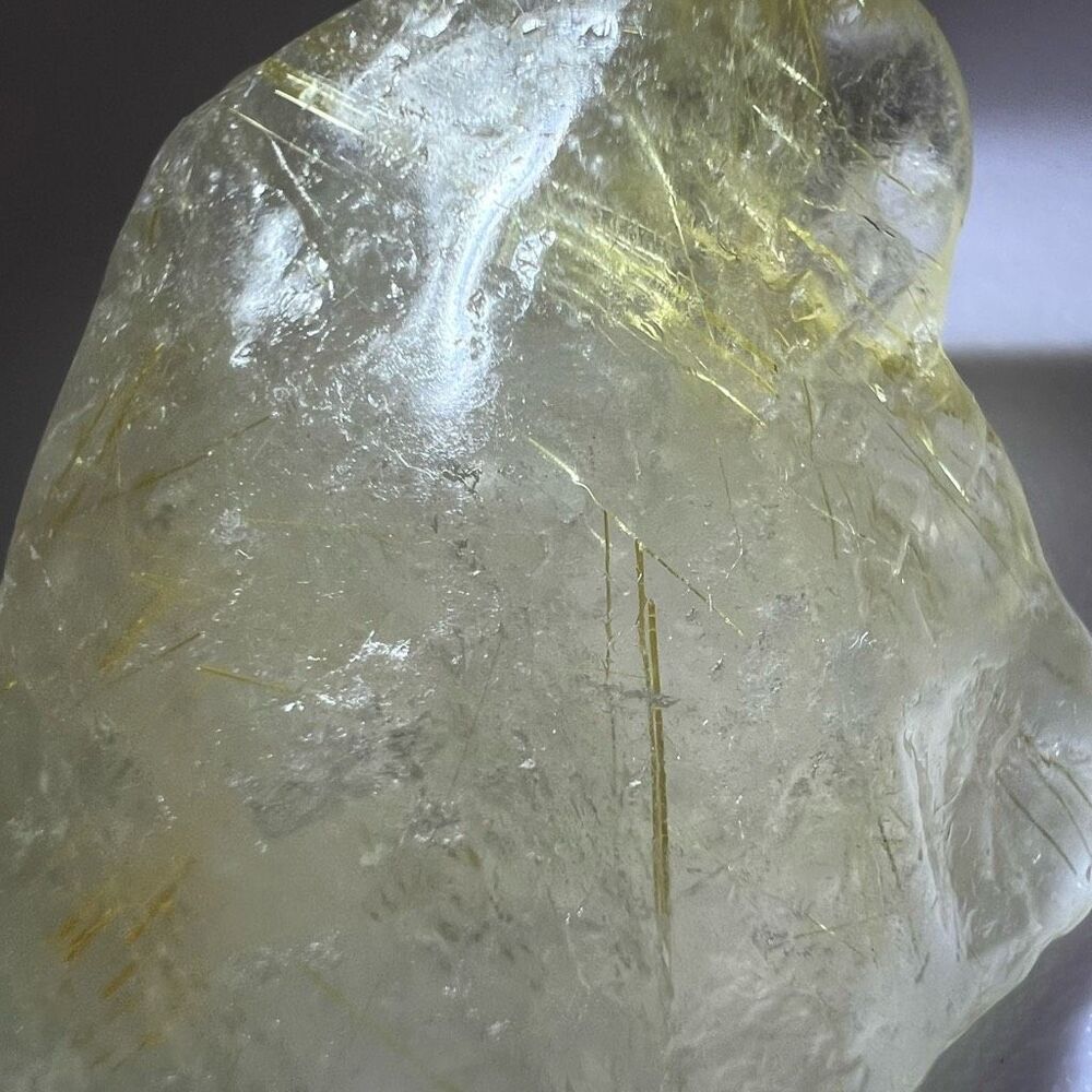 Golden Rutilated Quartz Crystal Freeform - Picture 7 of 11